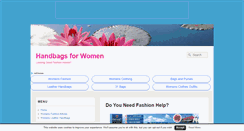 Desktop Screenshot of handbagsforwoman.com